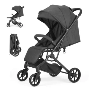 Portable High-view Baby Stroller Two-way Portable Baby Stroller Foldable Children's Four-wheel Baby Stroller 0-3 Years Old