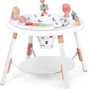 Baby activity center, 3-in-1 with detachable toys and 360 degree rotating seat, ideal for toddler development and entertainment