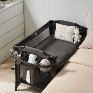 4-in-1 Baby Bassinet Bedside Sleeper - Playard & Changing Table