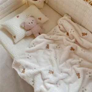 Cartoon Baby Blanket Soft Fleece Kindergarten Kids Quilt for Newborn Swaddling Blankets Stroller Cover Bedding Baby Items