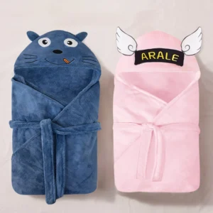 Baby Blankets & Swaddles Newborn Swaddle Wrap Kids Bedding Baby Bath Towels Baby Shower Robe Children Bathrobe Girl Poncho Towel